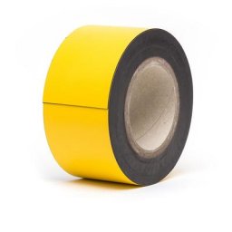 Etiquette magnétique en rouleaux, jaune, hauteur 80 mm, longueur rouleau 10 m