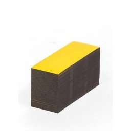 Etiquettes magnétiques, coloris jaune, h x l 40 x 80 mm, lot de 100