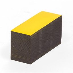 Etiquettes magnétiques, coloris jaune, h x l 30 x 80 mm, lot de 100
