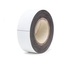 Etiquette magnétique en rouleaux, blanc, hauteur 50 mm, longueur rouleau 10 m