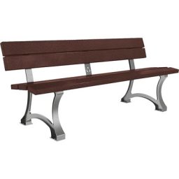 PROCITY Banc MORA, en plastique recyclé, métallisé