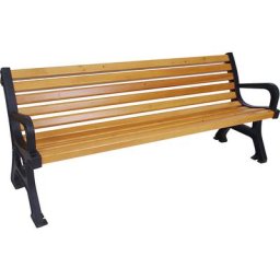 Banc, longueur 2000 mm, poids 64 kg, coloris vernis du bois chêne