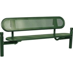 PROCITY Banc ESTORIL, City, longueur 1800 mm, vert mousse, avec dossier