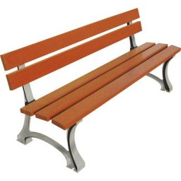 PROCITY Banc de parc MORA, hauteur h.t. 746 mm, longueur 2000 mm, bois de chêne, chêne clair