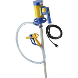 Jessberger Kit de pompe électrique vide-fûts/conteneurs, pour acides légèrement corrosifs et bases faibles, 112 l/min, hauteur 16 m, à partir de 2 pièces