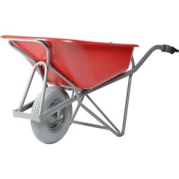 MATADOR Brouette Profi-Max Plus, en acier, 90 l, benne en polyéthylène HD rouge, à partir de 2 pièces