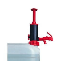 Jessberger Pompe manuelle de dosage vide-fûts/jerrycans, pour bases, rouge, 20 l/min, à partir de 3 pièces