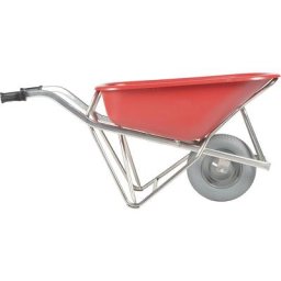 MATADOR Brouette Profi-Max Plus, en aluminium, 90 litres, benne en polyéthylène HD rouge, roues anti-crevaison, à partir de 4 pièces