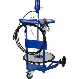 PRESSOL Chariot porte-fût à graisse, avec pompe à graisse pneumatique 50:1, pour conteneur de 200 kg, à partir de 2 pièces