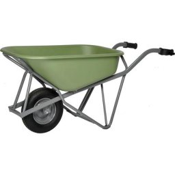 MATADOR Brouette Profi-Max Plus, en aluminium, 90 litres, benne en polyéthylène HD vert, pneumatiques 4 couches, à partir de 6 pièces