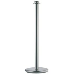 Potelet à cordon LUXOR, hauteur 950 mm, nickel mat