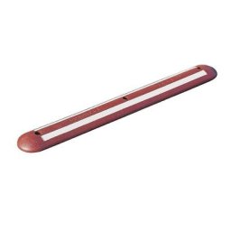Barre de délimitation en caoutchouc recyclé, blanc réfléchissant, L x l x h 1200 x 150 x 45 mm, rouge