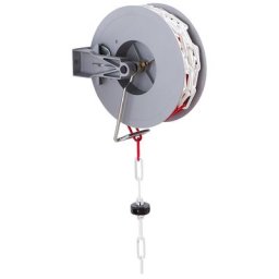 Enrouleur automatique, avec chaîne rouge / blanc, poids 9 kg