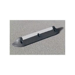 Dispositif de blocage, L x l x h 750 x 120 x 90 mm, réfléchissant noir / blanc