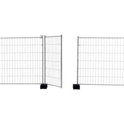 Clôture de chantier, porte, largeur 1200 mm, hauteur 2000 mm