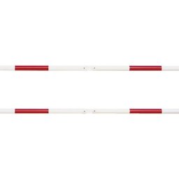 Barrière modulaire, Ø tube 48 mm, coloris rouge / blanc, longueur 1500 mm