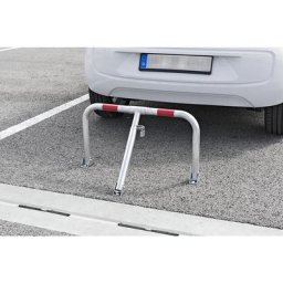 Barrière de parking à bandes réfléchissantes rouges, diamètre tube 40 mm, 10 pièces et +