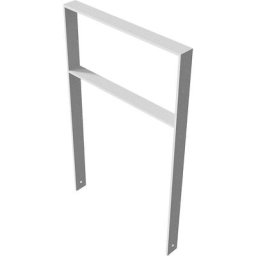 Arceau range-cycles, galvanisé à chaud, version rectangulaire avec traverse, l x p 450 x 80 mm