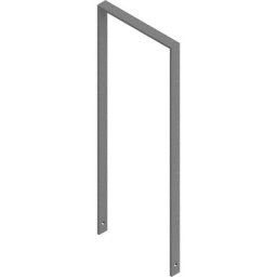Arceau range-cycles, galvanisé à chaud, version rectangulaire, l x p 450 x 80 mm