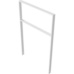 Arceau range-cycles, galvanisé à chaud, version rectangulaire avec traverse, l x p 750 x 50 mm