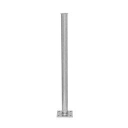 Barrière modulaire, montant à cheviller au sol, galvanisé