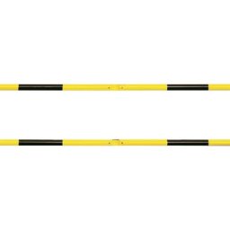 Barrière modulaire, Ø tube 60 mm, coloris jaune / noir, longueur 2000 mm