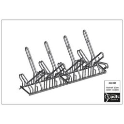 Support d'appui pour cycles, modèle 2500 XBF, double face, 2 x 4 emplacements