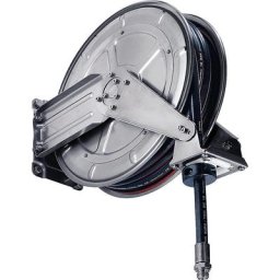 Enrouleur de tuyau en inox, tuyau en caoutchouc synthétique, pour eau, longueur tuyau 10 m