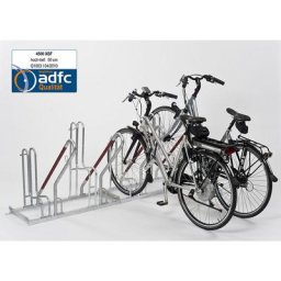 Support d'appui pour cycles, modèle 4500 XBF, simple face, 4 emplacements