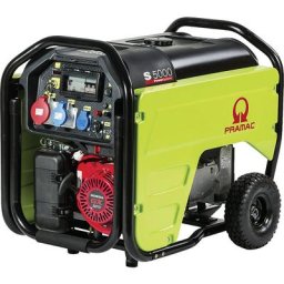Pramac Générateur d'électricité, S 5000 AVR, essence, Honda GX270 à démarrage électrique, 230/400 V, 3,1 / 4,3 kW
