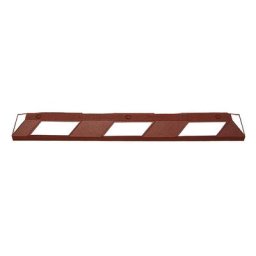 Dispositif de blocage, L x l x h 750 x 120 x 90 mm, réfléchissant rouge / blanc