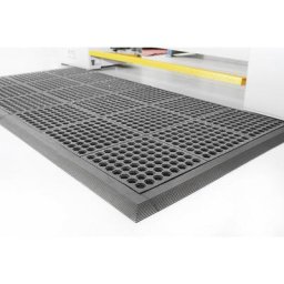 Revêtement de sol pour poste de travail Solid Fatigue-Step, version perforée, hauteur 19 mm