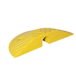 Élément d'extrémité en mélange de caoutchouc, largeur 210 mm, jaune