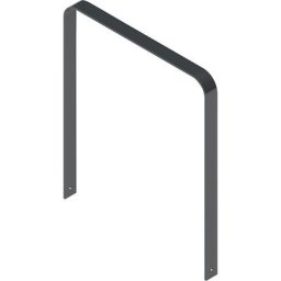 Arceau range-cycles, galvanisé à chaud, mica de fer, version courbe, l x p 1000 x 80 mm