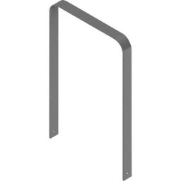 Arceau range-cycles, galvanisé à chaud, version courbe, l x p 750 x 80 mm