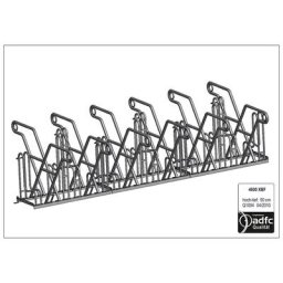 Support d'appui pour cycles, modèle 4600 XBF, double face, 2 x 6 emplacements