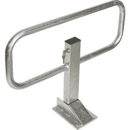 Barrière de parking, à cheviller, galvanisé à chaud
