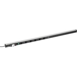 Treston Bloc multiprise pour postes de travail, 6 prises, 2 raccords USB, interrupteur FI, longueur 1700 mm