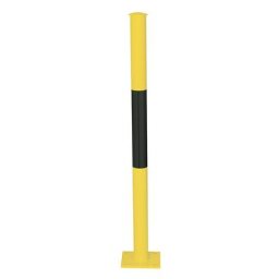 Barrière modulaire, montant à cheviller au sol, coloris jaune / noir