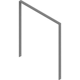 Arceau range-cycles, galvanisé à chaud, version rectangulaire, l x p 1000 x 50 mm