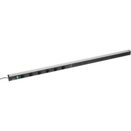 Treston Bloc multiprise pour postes de travail, 6 prises, interrupteur, 2 raccords USB, longueur 1400 mm