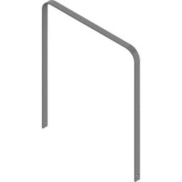 Arceau range-cycles, galvanisé à chaud, version courbe, l x p 1000 x 50 mm