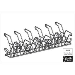 Support d'appui pour cycles, modèle 2600 XBF, double face, 2 x 6 emplacements