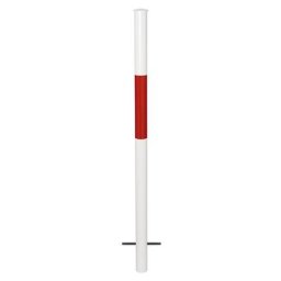Barrière modulaire, montant à sceller, coloris rouge / blanc