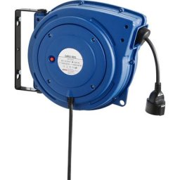 eurokraft basic Enrouleur de câble, section câble 1,5 mm², longueur câble 20 m