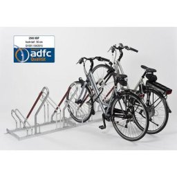 Support d'appui pour cycles, modèle 2500 XBF, simple face, 4 emplacements