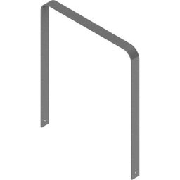 Arceau range-cycles, galvanisé à chaud, version courbe, l x p 1000 x 80 mm