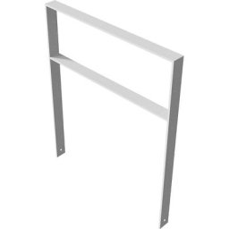 Arceau range-cycles, galvanisé à chaud, version rectangulaire avec traverse, l x p 1000 x 80 mm