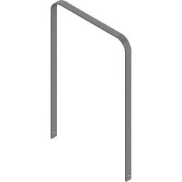 Arceau range-cycles, galvanisé à chaud, version courbe, l x p 750 x 50 mm