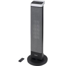 Tour chauffante en céramique avec minuterie, 1000/2000 W, L x l x h 260 x 260 x 760 mm, à partir de 3 pièces